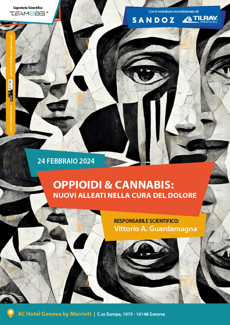 Copertina "Oppioidi & Cannabis: nuovi alleati nella cura del dolore" Genova
