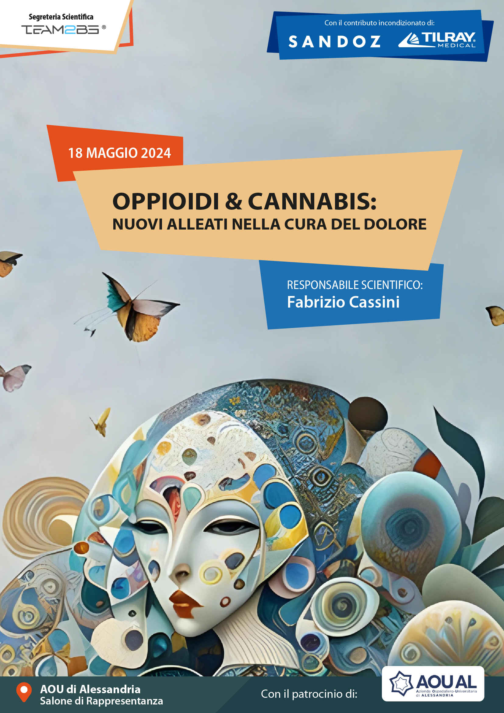 Copertina "Oppioidi & Cannabis: nuovi alleati nella cura del dolore" Torino